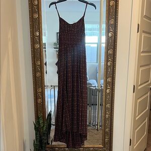 A&F Chic Brown Patterned Maxi Dress